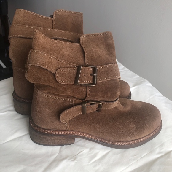 Zara suede biker boots. - Picture 2 of 9